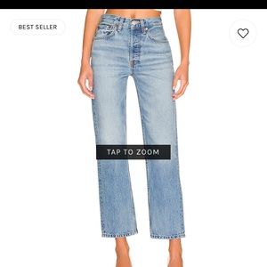 RE/DONE stovepipe jean size 25 great condition